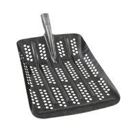 Ioensy - Pala Tamizadora De Acero Profesional, Fácil De Limpiar, Portátil, Para Tierra Con Fugas, Agujero Redondo Grande