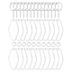 thumbnail image 1 of 30x Acrílico Transparente Llavero Espacios En Blanco DIY Kit Colgantes Rombo Redondeado, 1 of 5