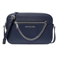 Cartera Michael Kors Womens Jet Set Large Saffiano Leather Crossbody Bag 35T1Sttc9L414 Navy
