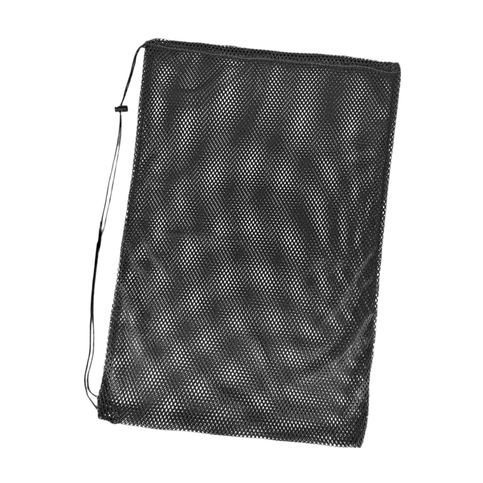 Magideal - Bolsa De Equipo De Natación, Mochila Con Cordón De Malla, Mochila Elegante En La Playa, Bolsa De Natación De Malla Para El Gimnasio De Equipo De Entre Negro