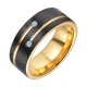 thumbnail image 1 of Anillos Geniales De Acero Inoxidable Con Incrustaciones De Diamantes De 8 Mm De Ancho Para Bodas De Hombres 7, 1 of 5