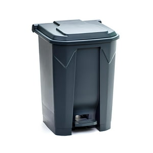 Recilock - Basurero 50 Litros Pedal Central - Gris Oscuro