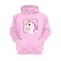 Genérico - Polerón Canguro Unicornio Rosa Talla Xl Unisex