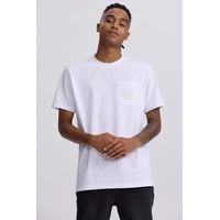 Fashionspark - Polera Hombre Bolsillo Contraste Blanco