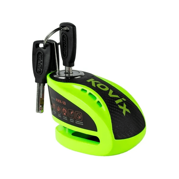 Candado Disco Moto Kovix KNX10 Alarma 120dB Doble Lock 10mm