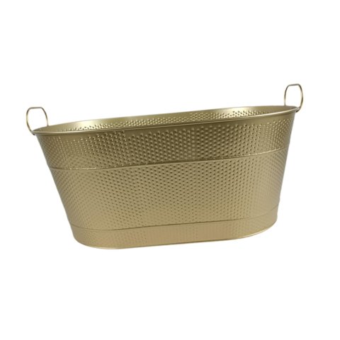Uucntr - Cubo De Hielo Galvanizado Con Asas De Transporte,