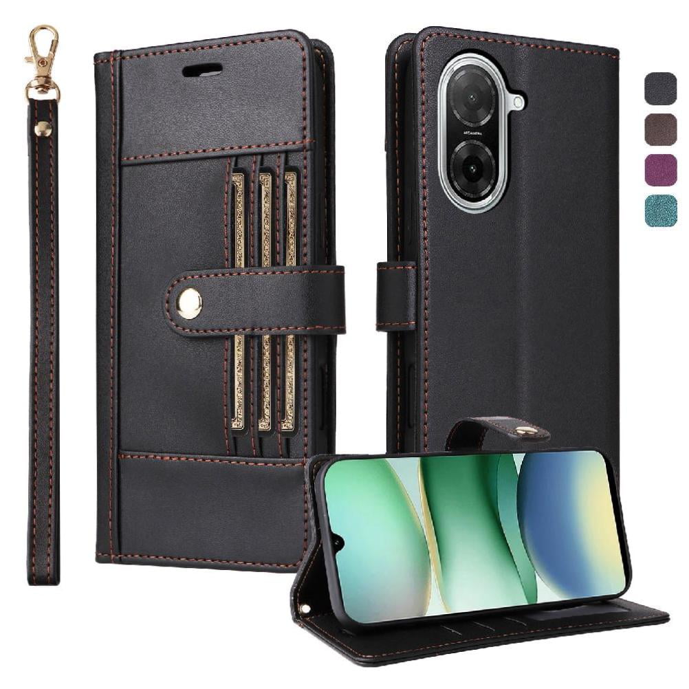 Foxdock Funda Tipo Cartera Para Xiaomi Redmi A5 – Cubierta De Cuero Pu Con Múltiples Ranuras, Bolsillo Para Efectivo Y Correa De Muñeca