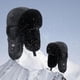 thumbnail image 2 of Gorro de aviador de piel sintética cálido, gorro de esquí de caza de soldado ruso con orejeras para hombres y mujeres, 2 of 6