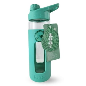 Disparo - Botella Keep 470Ml Vidrio Protector Agua Deportes Outdoor Turquesa