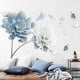 thumbnail image 3 of Pared Stickers y Murals Large White Azul Flower Lotus Butterfly Desmontable Pared Stickers 3D Pared Arte Decals Mural Arte fo Living Room Camaroom Home Deco 125x78cm, 3 of 5