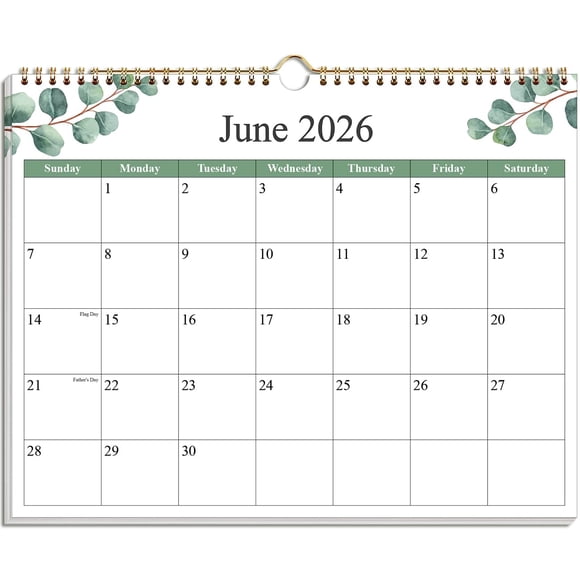 Calendario Runtioval 30 cm x 37 cm Julio 2026‑Dic 2027