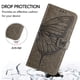 thumbnail image 3 of Funda cartera mariposa para Samsung Galaxy A56 5G con soporte y ranuras para tarjetas Gris, 3 of 5