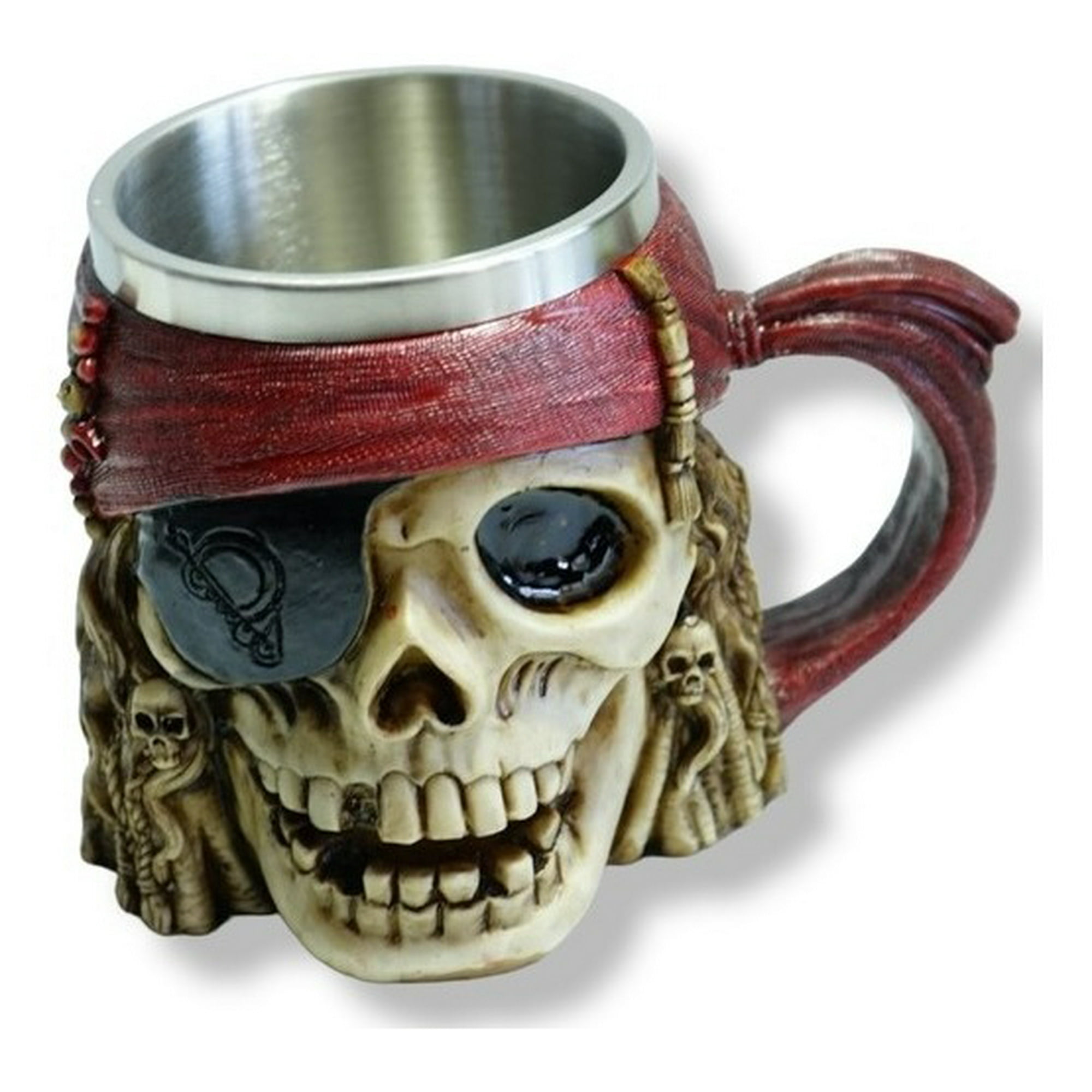 Genérico - Tazon Shopero Cerveceros Pirata Acero Inoxidable 400ml