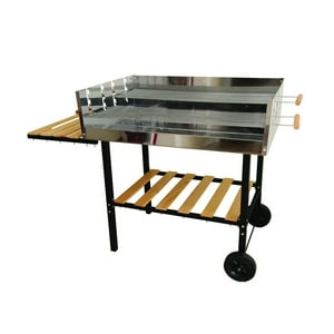 Igpro - Parrilla Carbón Acero Inoxidable Con Ruedas