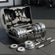 thumbnail image 2 of Set Mancuernas Cromadas Ajustables PWRFitness 20 kg con Maletín para Ejercicio, 2 of 3