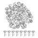 thumbnail image 1 of Uxcell 120 Pcs Sujetadores de Papel Brads, 15 x 22 mm Cabeza Redonda de Metal, Pines Divididos, Brads de Puntas para Scrapbooking, Artesanía en Cuero, 1 of 6