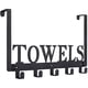 thumbnail image 1 of Maximize Your Space with Our Rustproof and Waterproof Over The Door Rack! Keep Your Bathroom, Bedroom, and Kitchen Organized with 5 Hooks and a Multifunctional Decorative Hanging Shelf. Easy to Instal, 1 of 5