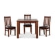 thumbnail image 5 of Comedor Ñuble Cuadrado 95X95 Cm Con 4 Sillas Caramelo-Negro, 5 of 13