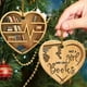 thumbnail image 1 of 1pc, Acrylic Charm Round Love Heart Bookshelf Pendant, Creative Light Luxury Christmas Tree Pendant, Car Scene Decorations, Creative Small Gift, Holiday Accessory, Birthday Party Supplies, Birthday Gi, 1 of 3