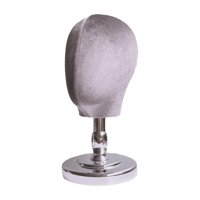 Ioensy - Modelo De Cabeza De Maniquí, Soporte De Exhibición De Peluca Resistente Para Centro Comercial, Peluca De Viaje, Gris Y Plateado