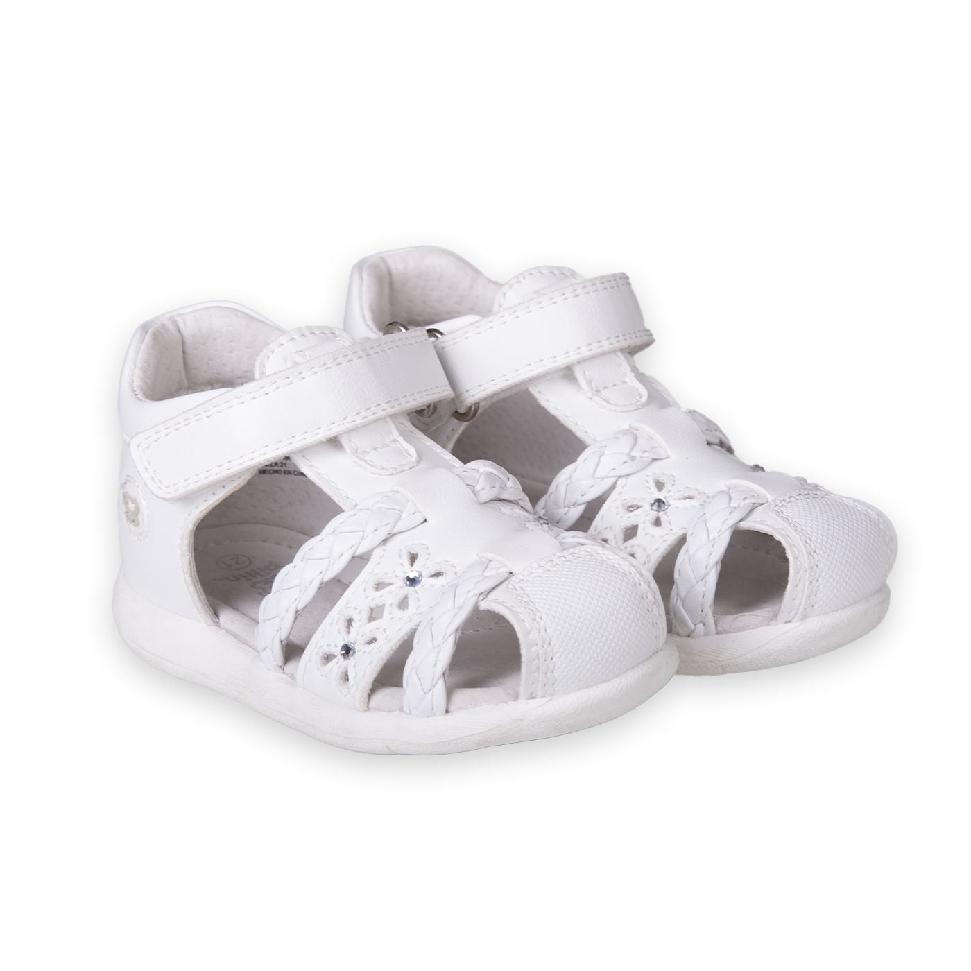 Sandalias Bebé Niña Blanco Pillin