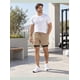 thumbnail image 1 of Short Deportivo Running Hombre 2 En 1 Con Calza Interior Beige, 1 of 4