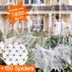 thumbnail image 2 of ZPISF Decoración de telarañas de Halloween de 1.400 pies² con 150 arañas, 2 of 3