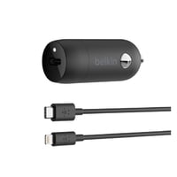 Cargador De Auto Belkin 20W Usb C 10 + Cable Lightning