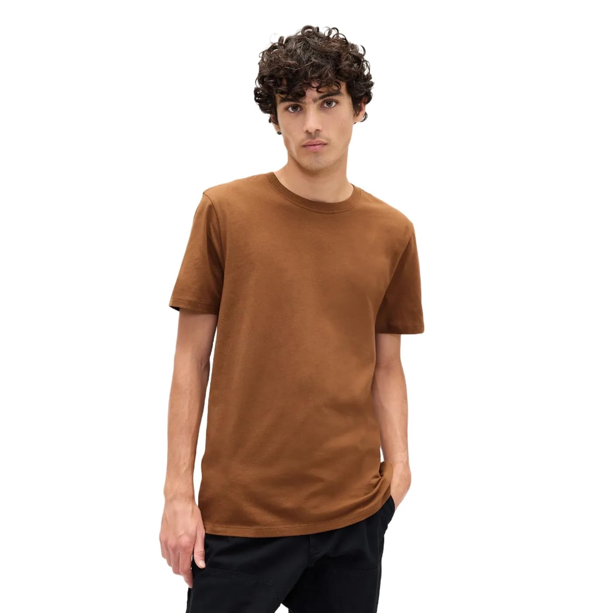 Camiseta Gap Everyday Soft Cuello Redondo Para Hombre Rich Ginger Xs