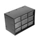 thumbnail image 4 of Caja De Almacenamiento De Escritorio Con 9 Cajones Transparentes Para Piezas Peque?as, Escala 1:64, Para Coche, Color Negro, 4 of 5