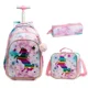 thumbnail image 1 of Children School Rolling Backpack Bag Wheeled Backpack for Boys School Trolley Bag Wheels Kids Travel Luggage Trolley Bag Set, 1 of 3