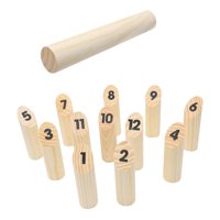 Magideal - Juego De Madera Para Patio, Juego De Pasadores, Regalo Para Niños, Juego De Bolos, Bloque De Números Para Jardín Al Aire Libre, Patio De Juegos, Fiest