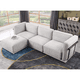 thumbnail image 1 of 120 Inch Light Gray Chenille Modular Sofa , Sturdy Iron,Wood Frame ,Fashionable and Versatile Upholstered Couch for Contemporary Living Rooms, 1 of 3