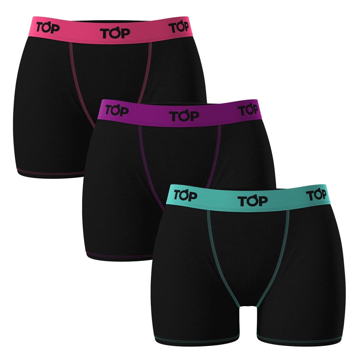 Top - Bóxer Medio Modal Mujer Pack 3 C1