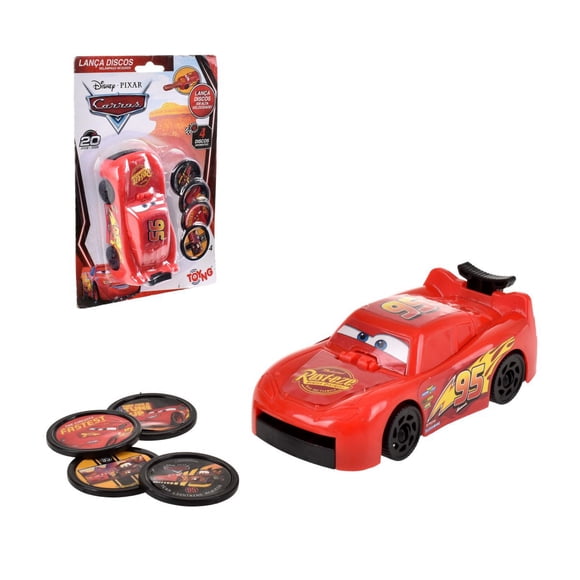 LANZADOR DE DISCOS RAYO MCQUEEN CARS