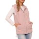 thumbnail image 1 of INSPIRE CHIC Chaleco Acolchado para Mujer de Invierno sin Mangas de Gran Tamaño con Capucha y Cremallera M Rosa, 1 of 6