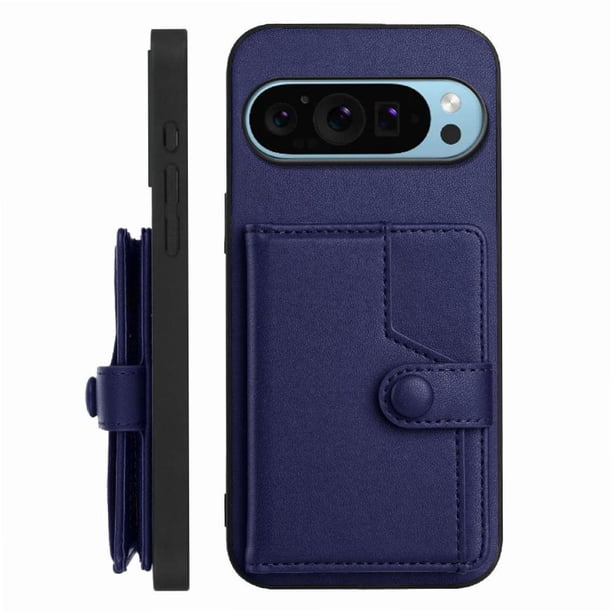 FOXDOCK Funda para Google PIXEL 9 Pro con Bloqueo RFID - Diseño Elegante con Cierre de Botón