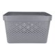 thumbnail image 1 of Cesta Almacenamiento 17L plastico, Gris 1 un, 1 of 3