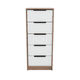thumbnail image 4 of Cómoda Alta Kaia 5 Cajones Miel Y Blanco 107x45x41 Cm - Muebles Organizadores, 4 of 14