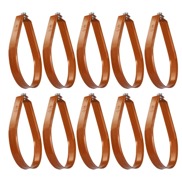Soporte para tubería HIGHCRAFT ITS-FD01-10, recubrimiento color cobre, paquete de 10