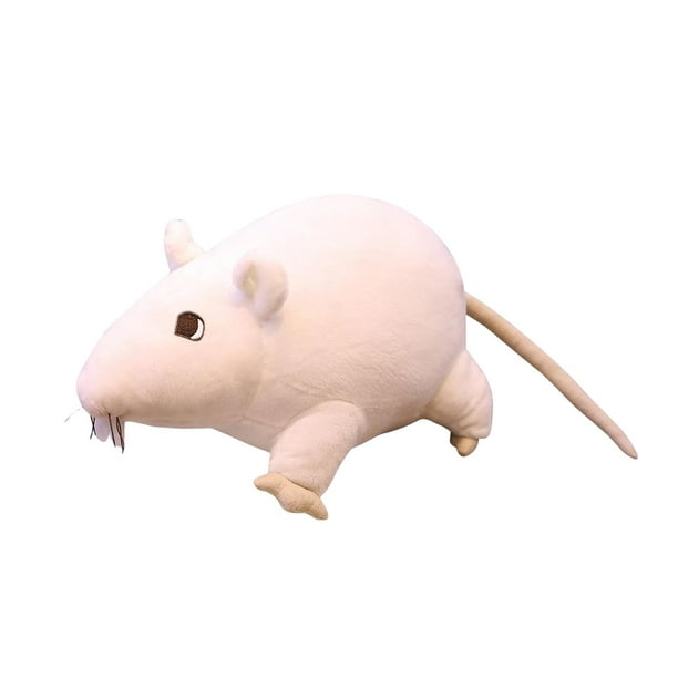 Muñeco De Peluche Para Ratones, Juguete De Peluche Interactivo Para Regalo, Colección Para Niños, Blanco