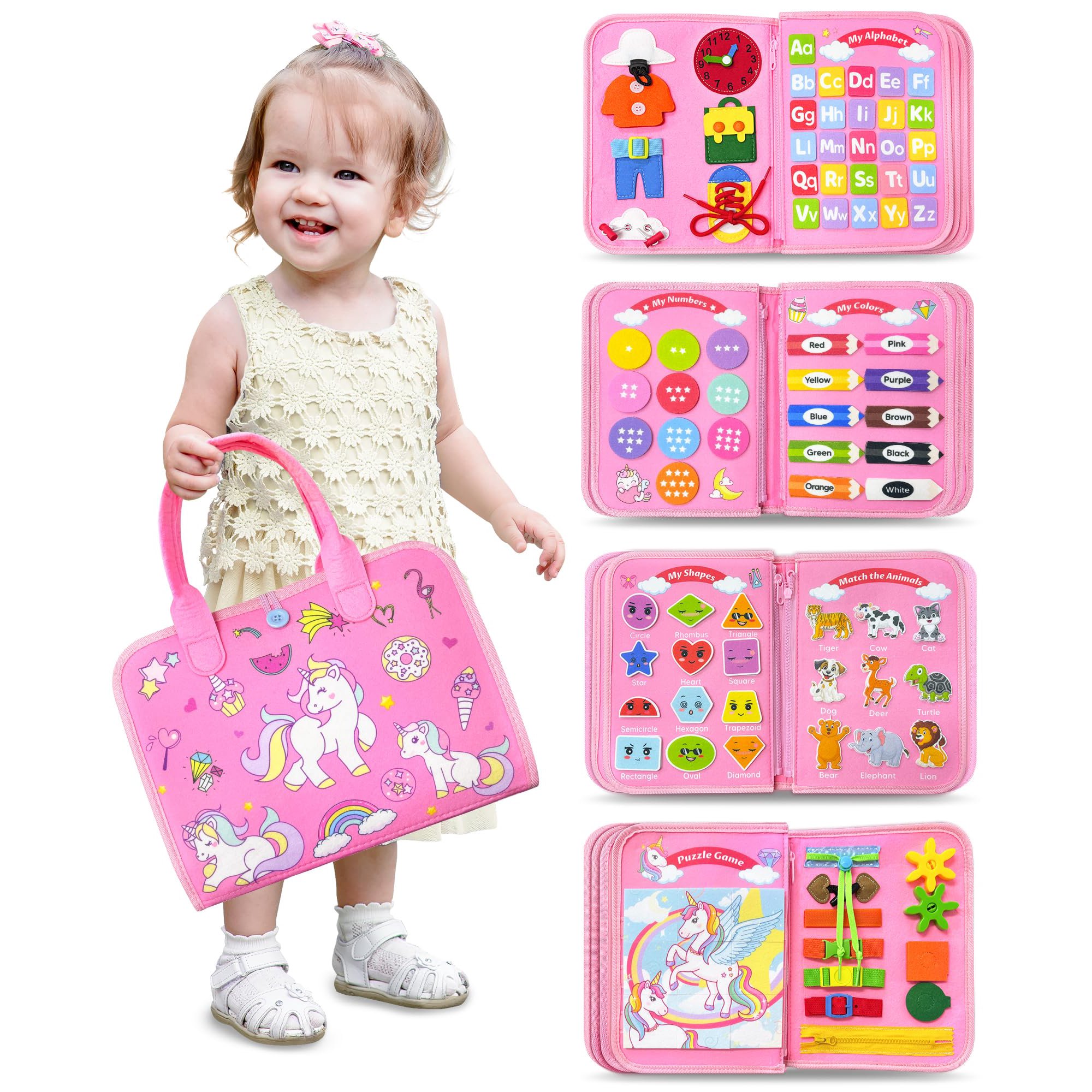 Juguete Montessori Busy Board Walenty Para Niños Pequeños De 1 A 4 Años