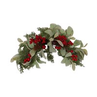 Magideal - Guirnalda De Navidad Para Buzón, Decoración Hecha A Mano Para Puerta De Entrada, Guirnalda Artificial Para Sala De Estar, Ventana, Decoración Navideña