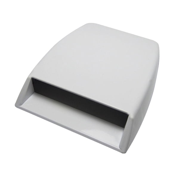 Generic Car Hood Air Flow Intake Scoop Accesorio Universal Cubierta Del Capó Del Motor Blanco