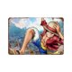 thumbnail image 1 of Pirata de Sombrero de Paja Hombre de Goma Cartel Metálico, Decoración de Pared de Cartel Metálico Personalizado para Regalos de Fans, Amigos, Familia y Amantes 30*40cm, 1 of 6
