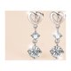 thumbnail image 2 of Aretes Colgantes de Moissanita de 1-2 Cttw para Mujer Color D Claridad VVS1 Aretes de Diamante de Plata Esterlina 925 Moissanite Dangle Earrings con Certificado, 2 of 8
