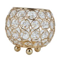 Magideal - Candelabro De Cristal Candelero De Hierro Candelero Para Boda Navidad Comedor Mesa De Centro Decoración Boda Centro De Mesa , 8Cmx7Cm