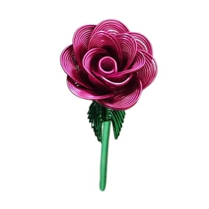 Bothyi - Mesa De Flores Artificiales Ornamento De Flores Hotel Metal Bouquet Rosa