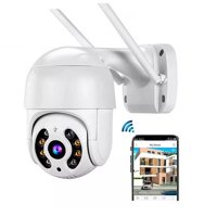Multicompra - Camara Ip Wifi 1080P Gira 320 Domo Ptz Impermeable Hd Blanco