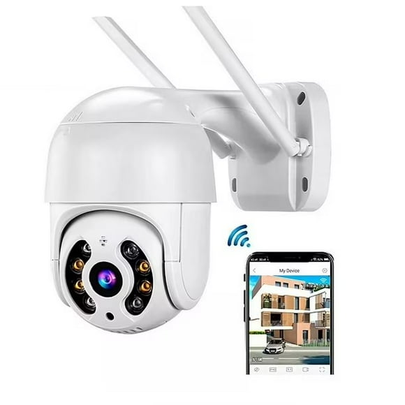 Camara Ip Wifi 1080p Gira 320 Domo Ptz Impermeable Hd Blanco